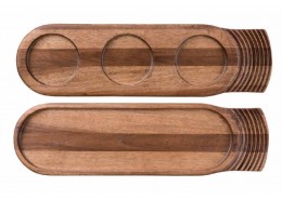 Large Single Handled Wooden Tray