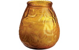 Duni Candle Glasses Venezia Amber/Honey