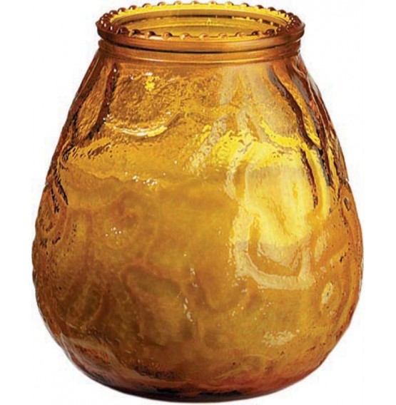 Duni Candle Glasses Venezia Amber/Honey