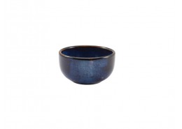 Terra Porcelain Aqua Blue Round Bowl