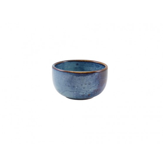 Terra Porcelain Aqua Blue Round Bowl