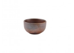 Terra Porcelain Rustic Copper Round Bowl