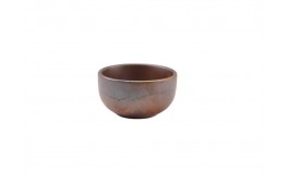 Terra Porcelain Rustic Copper Round Bowl