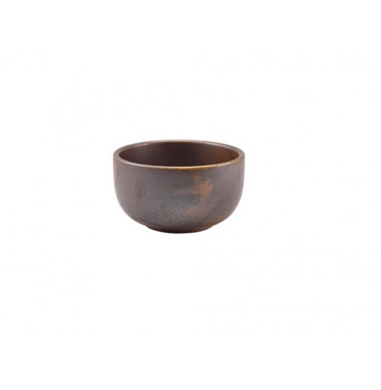 Terra Porcelain Rustic Copper Round Bowl