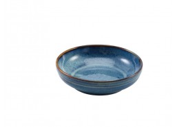 Terra Porcelain Aqua Blue Coupe Bowl