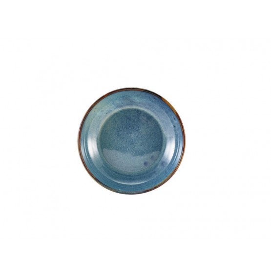 Terra Porcelain Aqua Blue Coupe Bowl