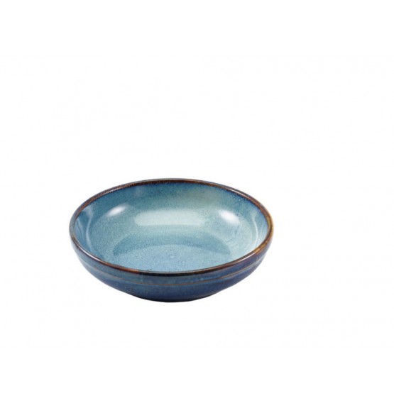 Terra Porcelain Aqua Blue Coupe Bowl