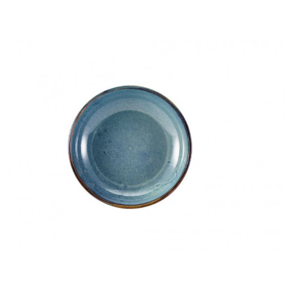Terra Porcelain Aqua Blue Coupe Bowl