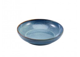 Terra Porcelain Aqua Blue Coupe Bowl
