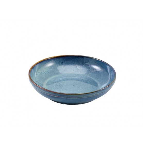 Terra Porcelain Aqua Blue Coupe Bowl
