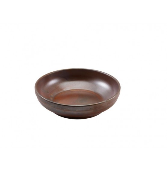 Terra Porcelain Rustic Copper Coupe Bowl