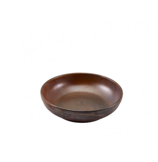 Terra Porcelain Rustic Copper Coupe Bowl