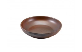 Terra Porcelain Rustic Copper Coupe Bowl
