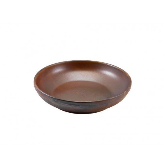 Terra Porcelain Rustic Copper Coupe Bowl