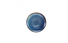 Terra Porcelain Aqua Blue Coupe Plate
