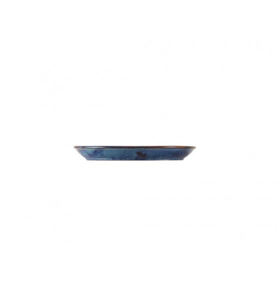 Terra Porcelain Aqua Blue Coupe Plate