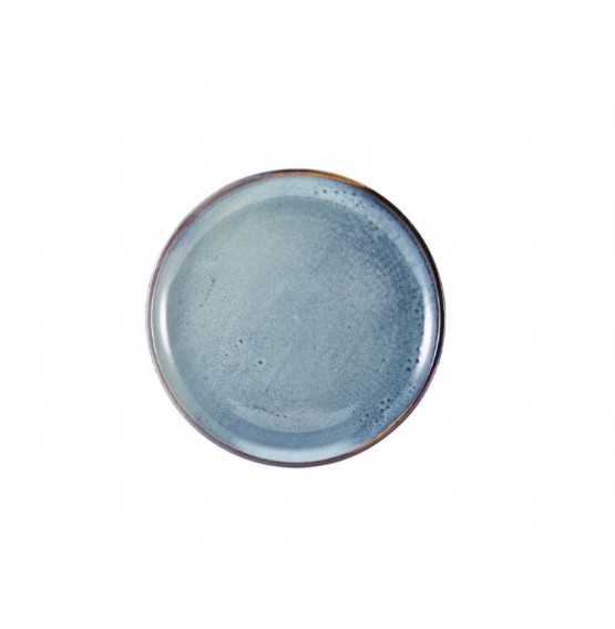 Terra Porcelain Aqua Blue Coupe Plate