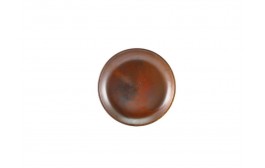 Terra Porcelain Rustic Copper Coupe Plate