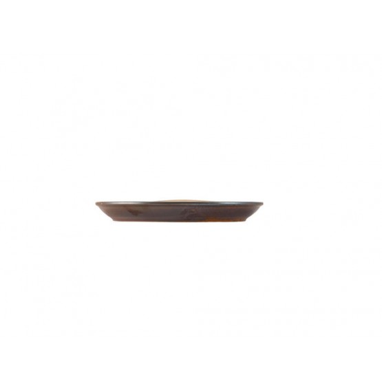 Terra Porcelain Rustic Copper Coupe Plate