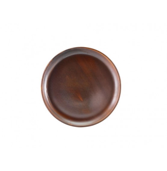 Terra Porcelain Rustic Copper Coupe Plate