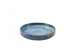 Terra Porcelain Aqua Blue Presentation Plate