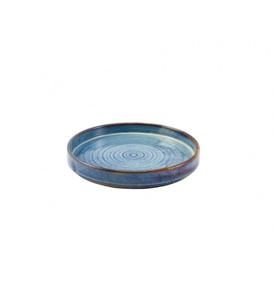 Terra Porcelain Aqua Blue Presentation Plate