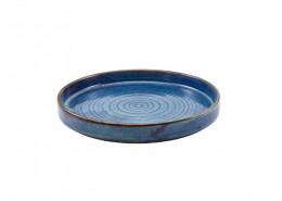 Terra Porcelain Aqua Blue Presentation Plate