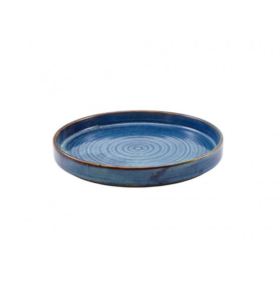 Terra Porcelain Aqua Blue Presentation Plate