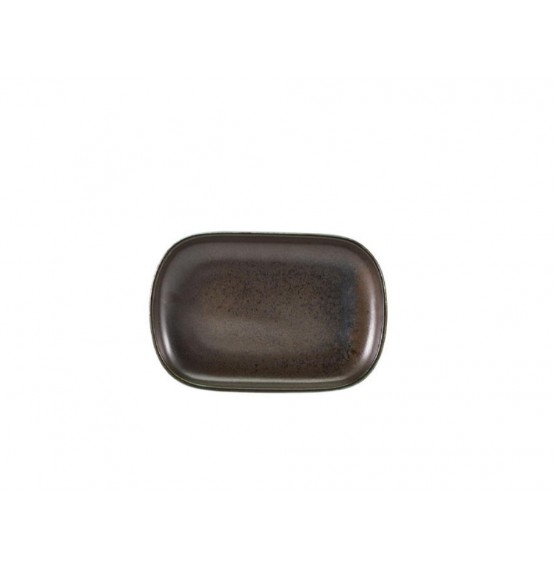 Terra Porcelain Black Rectangular Plate