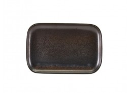 Terra Porcelain Black Rectangular Plate