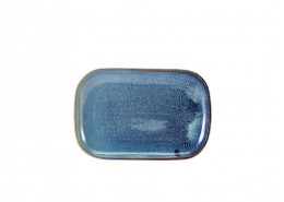Terra Porcelain Aqua Blue Rectangular Plate