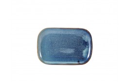 Terra Porcelain Aqua Blue Rectangular Plate