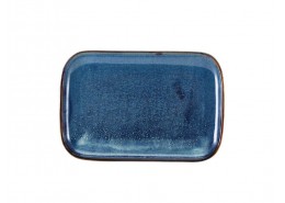 Terra Porcelain Aqua Blue Rectangular Plate