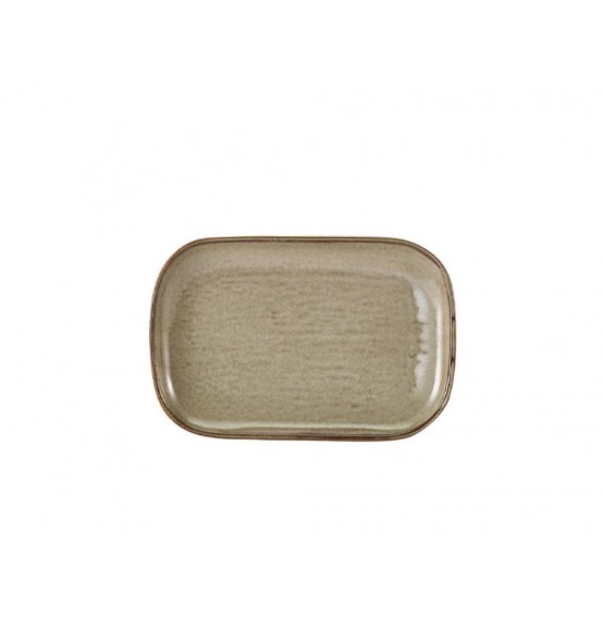 Terra Porcelain Grey Rectangular Plate