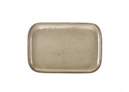 Terra Porcelain Grey Rectangular Plate