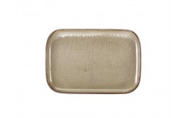 Terra Porcelain Grey Rectangular Plate
