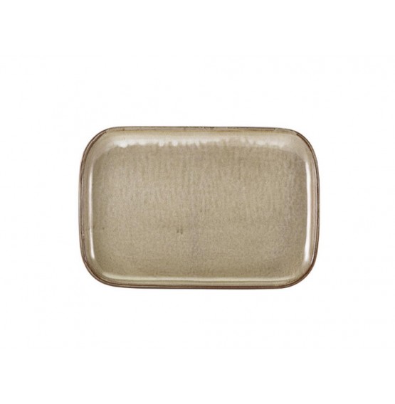 Terra Porcelain Grey Rectangular Plate