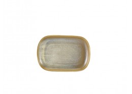 Terra Porcelain Matt Grey Rectangular Plate