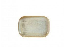 Terra Porcelain Matt Grey Rectangular Plate