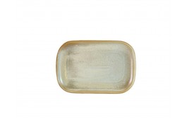 Terra Porcelain Matt Grey Rectangular Plate