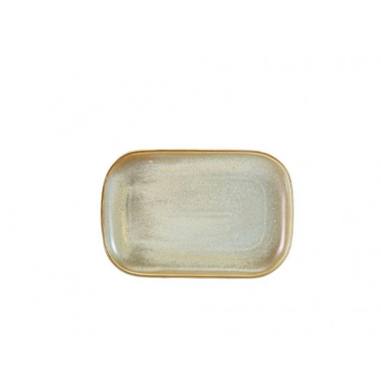 Terra Porcelain Matt Grey Rectangular Plate
