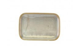 Terra Porcelain Matt Grey Rectangular Plate