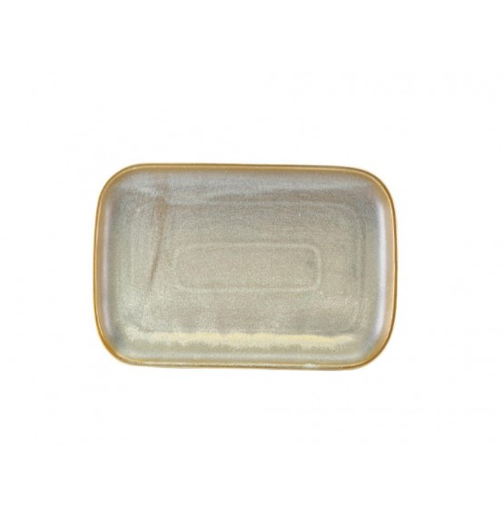 Terra Porcelain Matt Grey Rectangular Plate