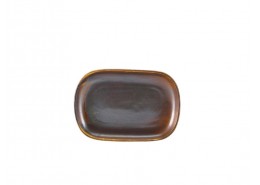 Terra Porcelain Rustic Copper Rectangular Plate