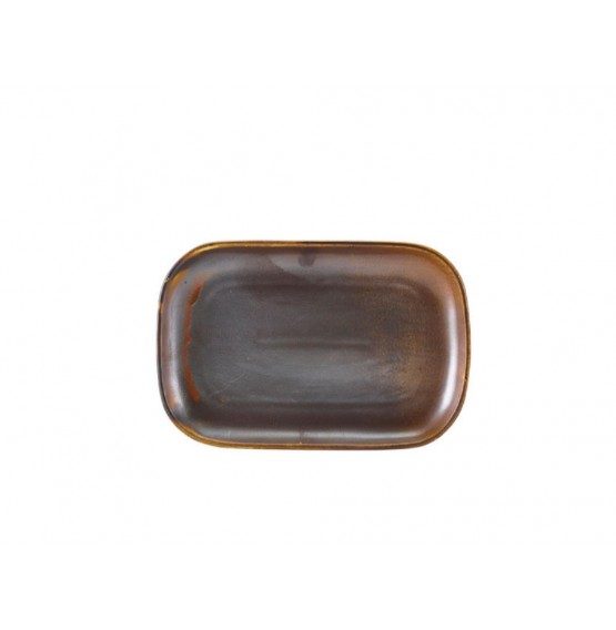 Terra Porcelain Rustic Copper Rectangular Plate