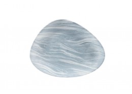 Fluid Pearl Grey Chefs' Triangle Plate
