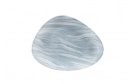 Fluid Pearl Grey Chefs' Triangle Plate