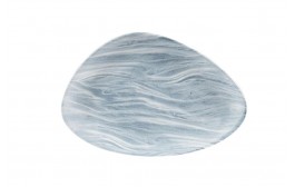 Fluid Pearl Grey Chefs' Triangle Plate