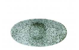 Mineral Green Chefs' Oval Plate