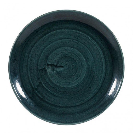 Patina Rustic Teal Coupe Plate